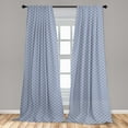 thumbnail image 5 of Ambesonne Japanese Curtains, Art Deco Scales Boho, Pair of 28"x63", Blue White, 5 of 5