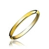 Thin Stackable Minimalist Simple Dome Couples Rose Gold Silver Black Plated Titanium 2MM Wedding Band Ring For Men Women