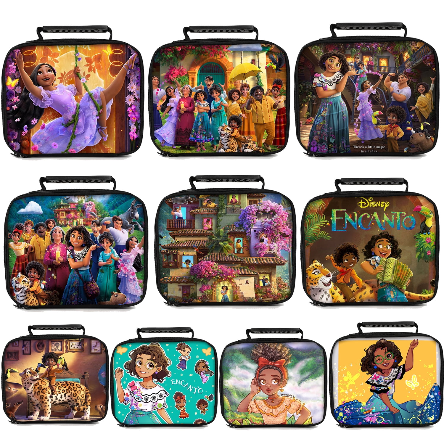 Encanto Kids Lunch Box for Toddler Reusable Insulated Bag for Girls