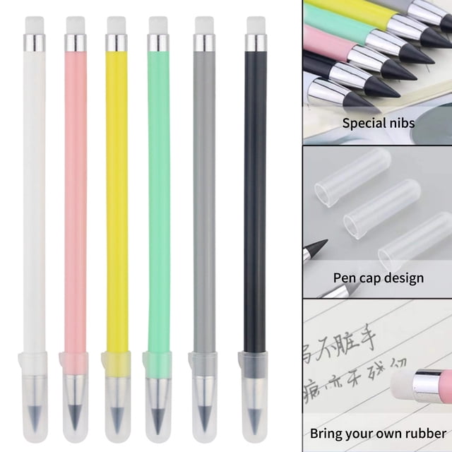 Eternal Crayon Inkless Longue Durée Écriture Fluide Léger Effaçable Fournitures Scolaires