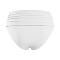 thumbnail image 3 of Quealent Swim Shorts for Women Women High Waisted Bikini Bottoms High Cut Swim Bottom Full Coverage Plus Size Swim Shorts (White,S), 3 of 4