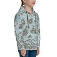 thumbnail image 3 of Kll Unisex Kids Boys Girls Hooded Pocket Pullover Hoodies-Pirate Adventure Map, 3 of 9