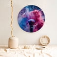 thumbnail image 5 of Picia Color Explosion Makeup Brush Pattern Bone China Decorative Plate – Wall Decor with Stand and Adhesive, Elegant Ornament for Living Room, Office, or Entryway-7in, 5 of 6