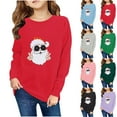 thumbnail image 2 of Utoimkio Toddler Boy Girls Christmas Pullover Sweatshirts Long Sleeve Shirts Cute Print Crewneck Sweatshirts Tee Tops Little Boy Girls Fall Winter Clothes for Kids, 2 of 4