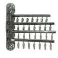 thumbnail image 3 of Percha plegable para secar calcetines, pinzas para colgar en la pared, para secar al aire Lazo plateado gris, 3 of 9