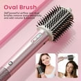 thumbnail image 3 of 5-in-1 Hot Air Styler & Hair Dryer Brush with Powerful Motor & Negative Ions for Fast Drying, Curling, & Frizz-Free Styling (Purple), 3 of 9