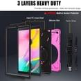 thumbnail image 4 of XYX Case for Samsung Galaxy Tab A 10.1 2019 SM-T510/SM-T515 with 360 Degree Rotating, Hand Strap, Shoulder Strap, Rose, 4 of 7
