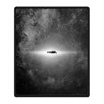 thumbnail image 2 of CADecor Black Blanket Fleece Throw Blanket for Sofa or Bed 58x80 inches, 2 of 3
