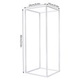 thumbnail image 2 of 10Pcs White Rectangle Backdrop Stand Metal Wedding Balloon Arch Frame Venue Decor, 2 of 11