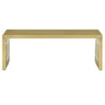 thumbnail image 4 of Modway Gridiron Medium Stainless Steel Bench in Gold, 4 of 6