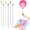 Colorful, variant on NOGIS 40 PCS 12.6 inch Colorful Balloon Sticks with Cups Plastic Balloon Sticks Holders Long Party Balloon Stick Stand Balloon Bouquet Stand Accessories for Party, Wedding, Anniversary Decor