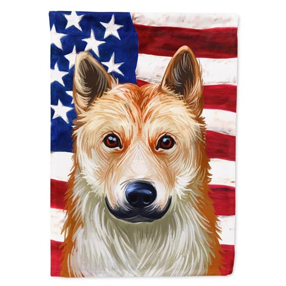 Carolines Treasures CK6596GF Korean Jindo American Garden Flag - 11 x 0.01 x 15 in.