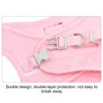 thumbnail image 6 of Pull Dog Harness And Leash Deerskin Velvet Set Adjustable Breathable Soft Padded Dog Vest Harness Pink M, 6 of 8