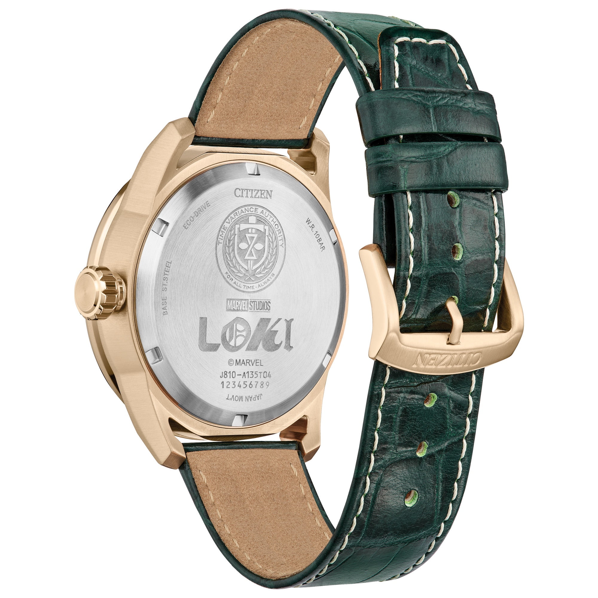 ECOウォター Citizen Men's Eco-Drive Marvel Loki Black Strap Watch - AW1363-06W