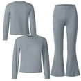 thumbnail image 5 of Gubotare Big Girl Joggers and Sweatshirt Girls Fall Outfit Teen 2 Piece Sweatshirt and Sweatpant Tracksuit Fashion Cute Clothes Size 9-10 (Grey,9-10 Years), 5 of 6