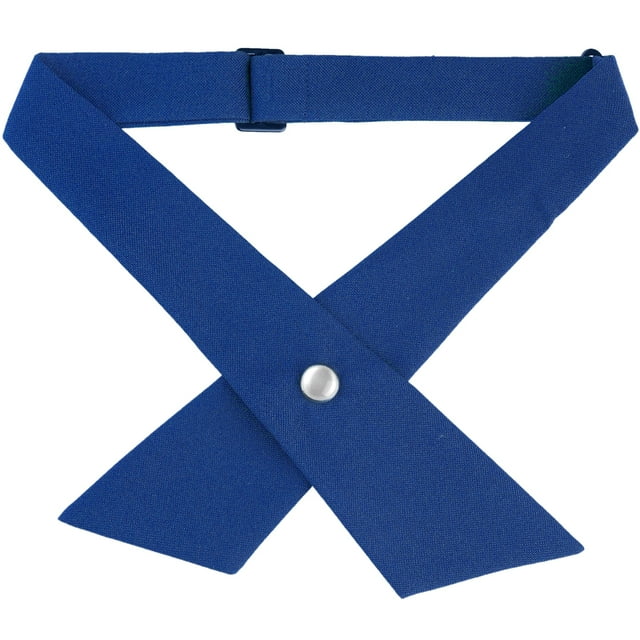 INSPIRE CHIC Uniforme Scolaire Unisexe Uni Nœud Papillon Croisé à Boutons Ajustables Bleu Taille Unique