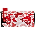 thumbnail image 5 of Coolnut Mailbox Covers Magnetic Oversize Butterfly in Shades of Red Seasonal Mail Wraps for Home Outdoor Decor, 25.4"x20.78", 5 of 5