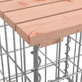 thumbnail image 5 of vidaXL Garden Bench with Gabion Basket Solid Wood Douglas, 5 of 5