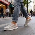 thumbnail image 3 of Men's Canvas Slip-On Shoes with Soft Sole, Comfortable Casual Skate Sneakers, Lightweight Breathable Footwear for Everyday, Travel, and Street Style, 3 of 10