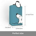 thumbnail image 3 of LNWH Laundry Hamper, Polar Bear Swimming Foldable Laundry Basket With Handles Waterproof, 50L Large Capacity, 3 of 6