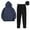 02 Navy, variant on Weiqiqre Women's Fashion Hoodies & Sweatshirts 2 Piece Outfits Sweatsuit Sweatshirt Sweatpants Tracksuit Sweat Lounge Set 2025 Fall Trendy