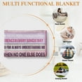 thumbnail image 6 of Qiushi To My Sister Blanket from Brother or Sister, Letter Warm Soft Throw Blankets Gifts from Sister,Birthday Christmas Idea Gifts 50x60in Pink, 6 of 9