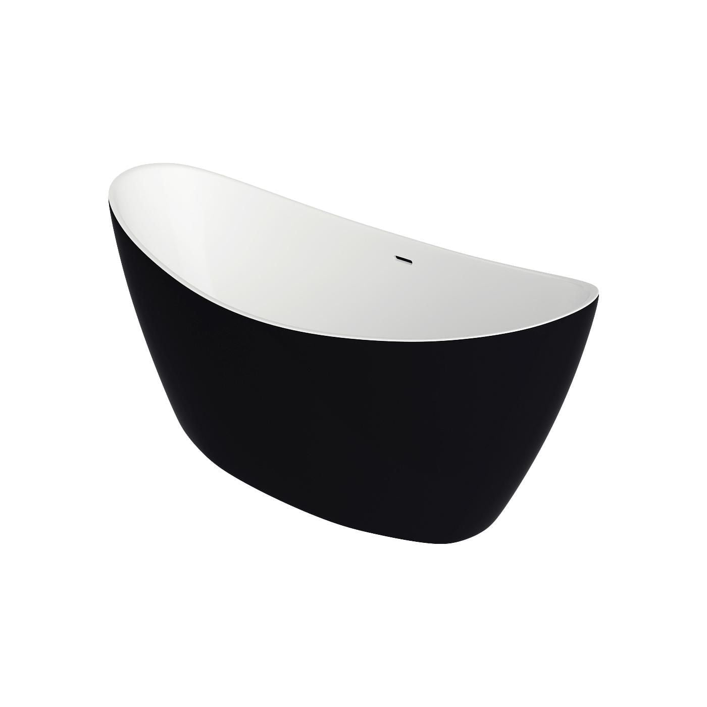A&E Bath and Shower JODIE 59-BLK FREESTANDING BATHTUB
