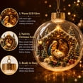 thumbnail image 4 of Arghm Lighted Nativity Scene Christmas Ornament – Warm Holiday Hanging Decoration for Home, Parties, and Tree Display, 4 of 6