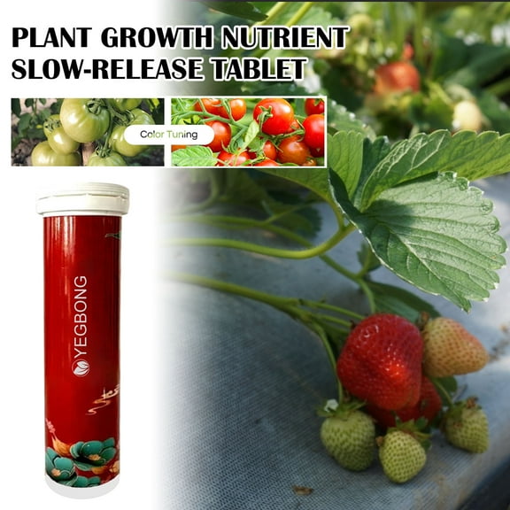 Yegbong Plant Growth Nutrient Slow Release Tablets Fruit and Vegetable Plant Potted Root Growth Universal Nutrient Tablets