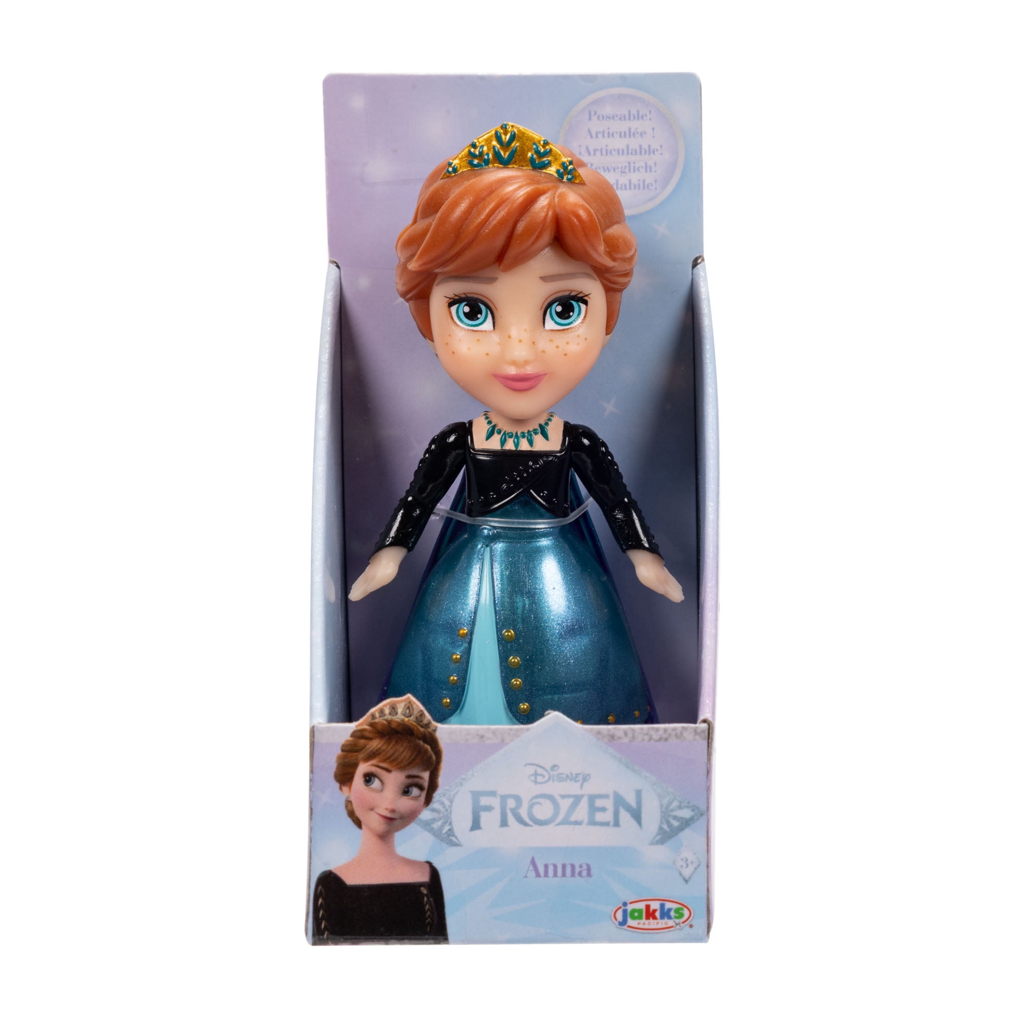 Disney Frozen 3 Inch Anna Doll With Winter Outfit
