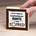 thumbnail image 4 of CounterArt "Need Coffee" Artistic Freestanding Solid Wood Block Sign 3.75” Square, 4 of 5