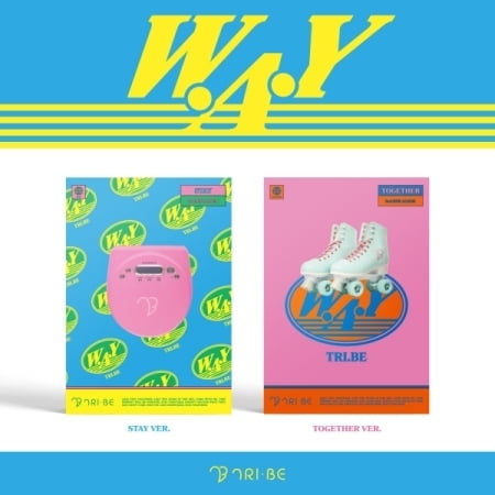 Tri.Be - W.A.Y - Random Cover - 92pg Photobook, 8pg Bonus Book, Tag, 2 x Film Photo, 2 x Photo Cards   Folded Poster - Music & Performance - CD