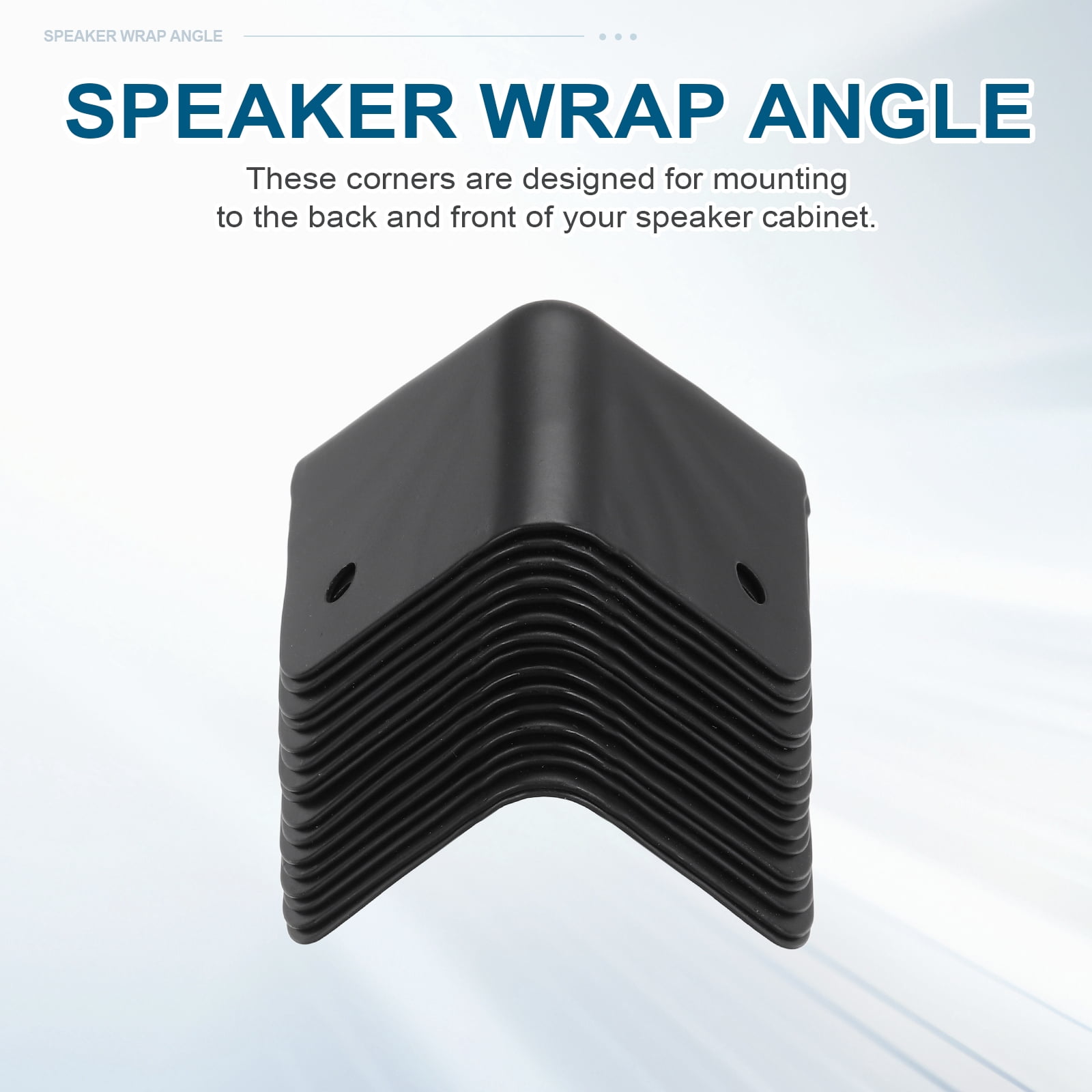 16 Pcs Speaker Cabinet Corners Protector 47x47x47mm Metal Stackable Guard Wrap Angle Case Edge Box Protection