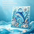 thumbnail image 2 of 2026 Ocean Theme Pearl Art DIY Kit 3D Pearl Painting Kit Dolphin Sparkling Coastal Diamond Painting Kit for Adults and Beginners Nautical Home Wall Decoration, 2 of 4