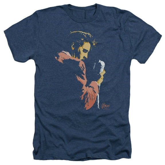 Elvis Presley Early Elvis Heather T-Shirt Navy