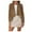 Brown, variant on Women's Faux Suede Jacket Lightweight Open Front Lapel Draped Outwear Cardigan on Clearance