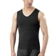 thumbnail image 2 of Guardurnaity Ropa interior térmica Tops Terciopelo sin costuras Grueso Cuello en V Color sólido Invierno Hogar Dormir Ropa interior Chaleco cálido Ropa interior Hombre negro SG Guardurnaity AP013709-04, 2 of 6