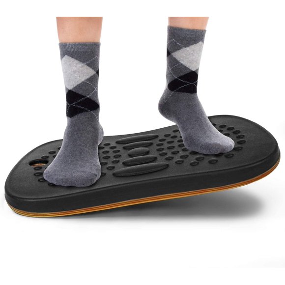 Yes4All Planche d'Équilibre Oscillante pour Bureau Debout/tapis en Mousse - Tapis pour Bureau Debout, Planche Berçante, Accessoires de Bureau, Planche Oscillante pour Bureau Debout