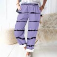 thumbnail image 2 of Timegard Womens Plus Size Pants Striped Straight Leg Elastic Waist Lounge Pants with Pockets Fall Travel, 2 of 5