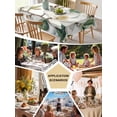 thumbnail image 5 of White Floral Table Cloth, Botanical Magnolia Flower Leaves Butterfly Waterproof Tablecloth for Rectangle Tables, Reusable Washable Fabric Table Cover for Restaurant Kitchen Dining Tables 52"x70", 5 of 6