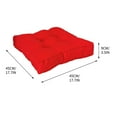 thumbnail image 2 of Tahtuvzn School Seat Cushion, Non Slip Solid Chair Indoor Outdoor Soft Pad for Dining Chairs, Office Hardwood Floors, Garden, Patio,Red,17.7x17.7x3.5", Home Decor, 2 of 2