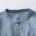 thumbnail image 6 of AherBiu 3/4 Sleeve Tops for Women Button down Shirts Cotton Linen Fall Casual Loose Lightweight Blouse, 6 of 7