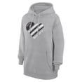 thumbnail image 2 of Women's G-III 4Her by Carl Banks  Heather Gray Las Vegas Raiders Heart Graphic Fleece Pullover Hoodie, 2 of 3