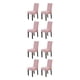 thumbnail image 1 of Paquete de 4 Fundas para sillas Advancent a prueba de polvo para comedor Rosas rosas 2Conjunto, 1 of 6