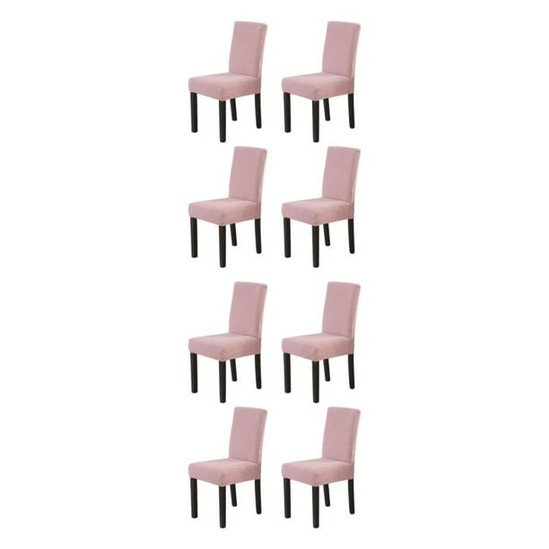 Paquete de 4 Fundas para sillas Advancent a prueba de polvo para comedor Rosas rosas 2Conjunto