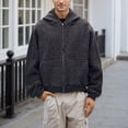 thumbnail image 1 of MHFRRA Sudadera con Capucha de Manga Larga para Hombre, Estilo Informal, para Exteriores, Otoño E Invierno Negro, 1 of 5