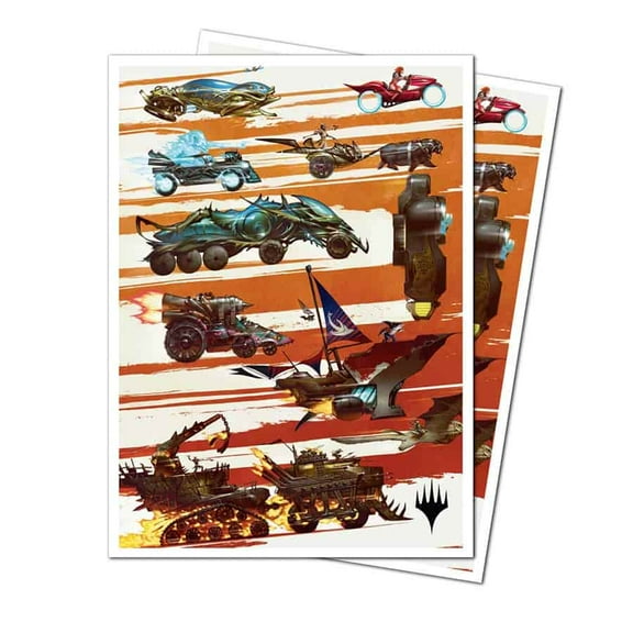 Ultra Pro: Magic The Gathering: Aetherdrift: 105ct Apex Deck Protector Sleeves Set Symbol: Finish Line Key Art