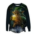 thumbnail image 5 of Unisex St. Patrick's Day Elderly Print Casual Long Sleeve T-Shirt, 5 of 5