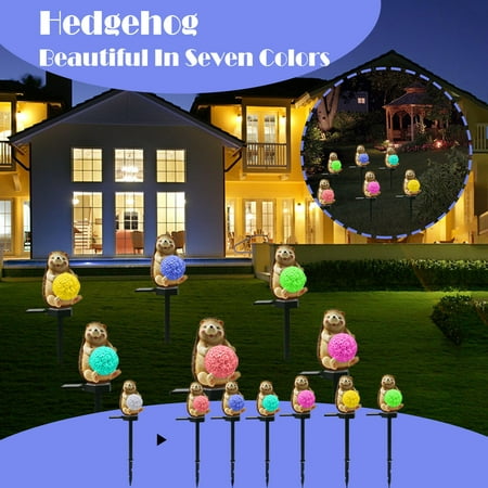 

NIUREDLTD Hedgehog Ball Solar Outdoor Rice Lights Lighting-park Patio & Garden