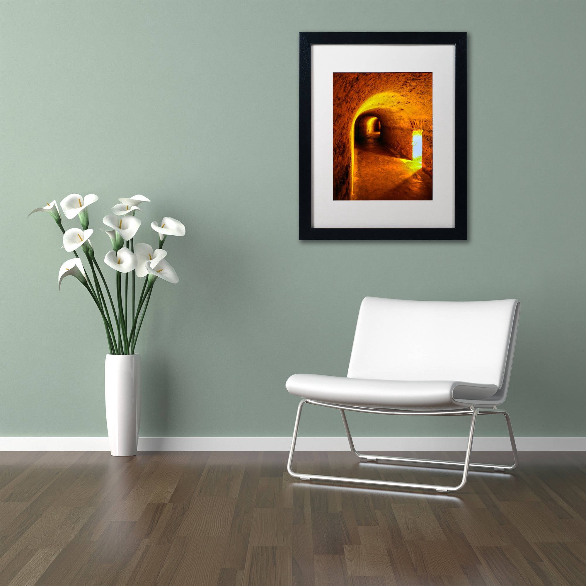 Trademark Fine Art "Castillo San Cristobal 2" Canvas Art by CATeyes, White Matte, Black Frame